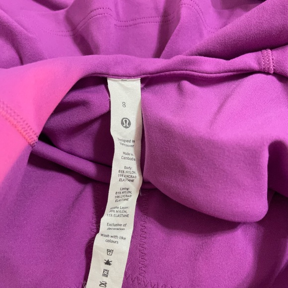 lululemon high neck align tank vivid plum sz 8 EUC - Picture 3 of 7